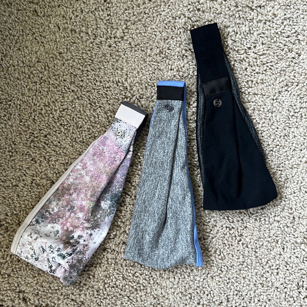 Bundle of 3 Lululemon Headbands.
